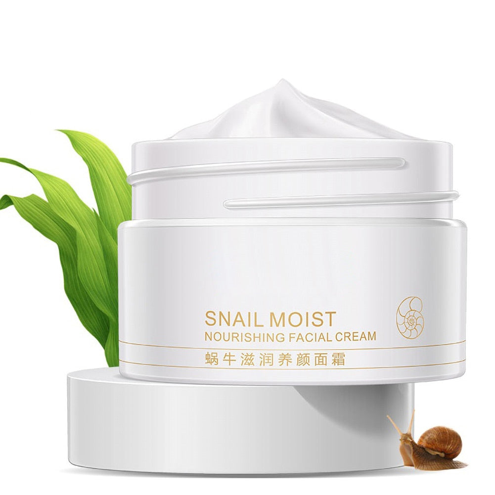 Snail Face Cream Collagen Anti-Wrinkle Whitening Facial Creams Hyaluronic Acid Moisturizing Anti-aging Nourishing Serum 40g