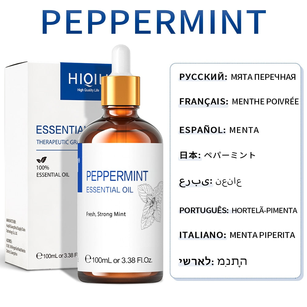 HIQILI 100ML Jasmine Essential Oils ,100% Pure Nature for Aromatherapy | Used for Diffuser,Humidifier,Massage | Fragrance DIY