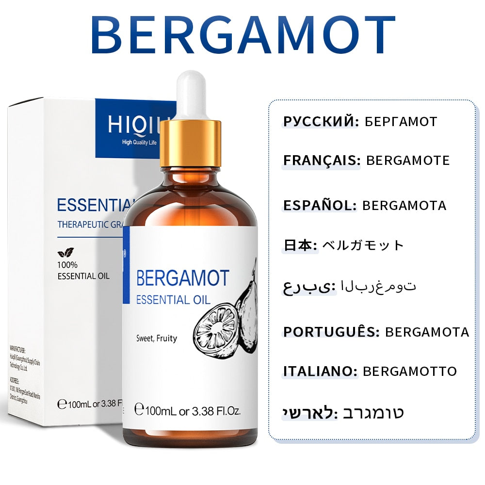 HIQILI 100ML Jasmine Essential Oils ,100% Pure Nature for Aromatherapy | Used for Diffuser,Humidifier,Massage | Fragrance DIY