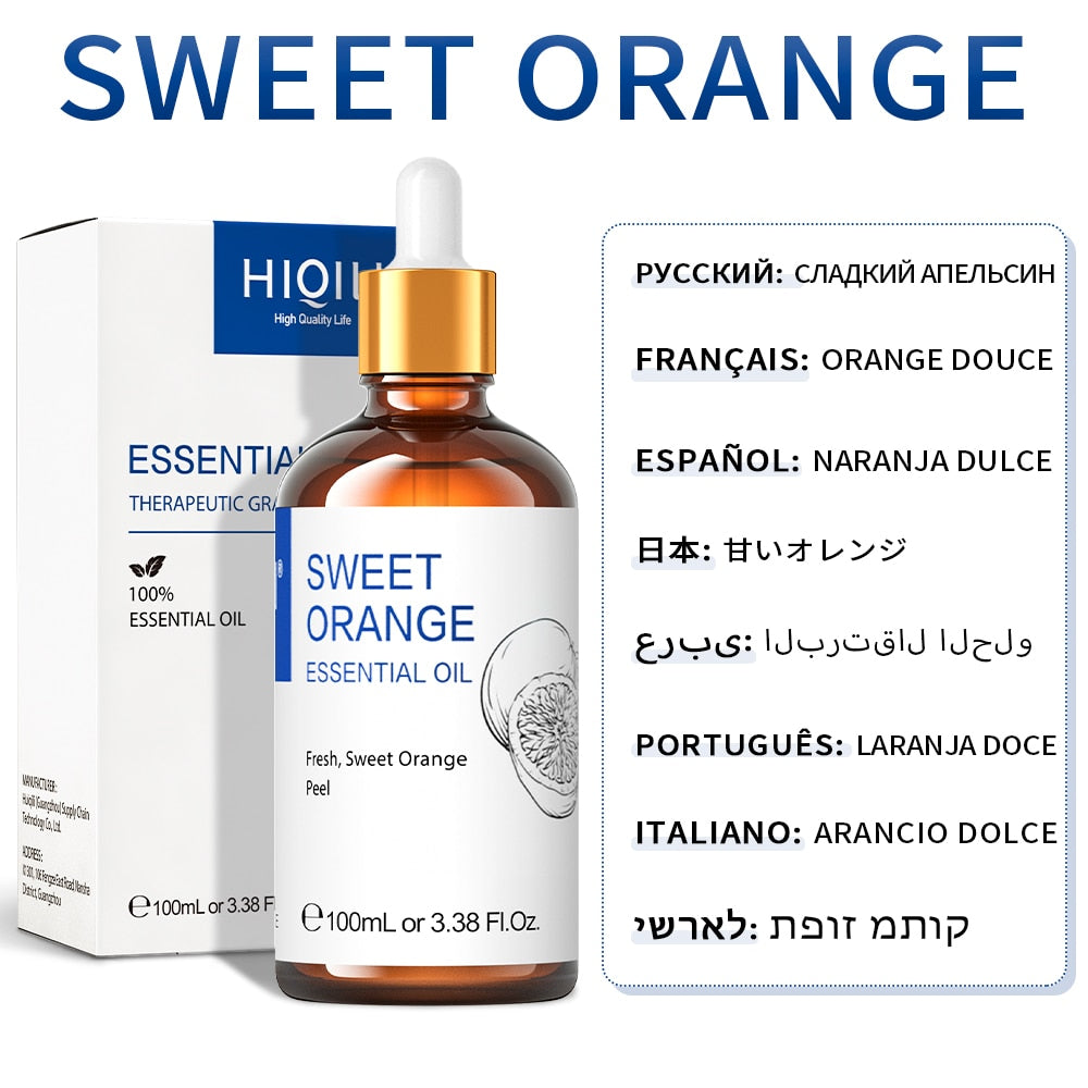 HIQILI 100ML Jasmine Essential Oils ,100% Pure Nature for Aromatherapy | Used for Diffuser,Humidifier,Massage | Fragrance DIY