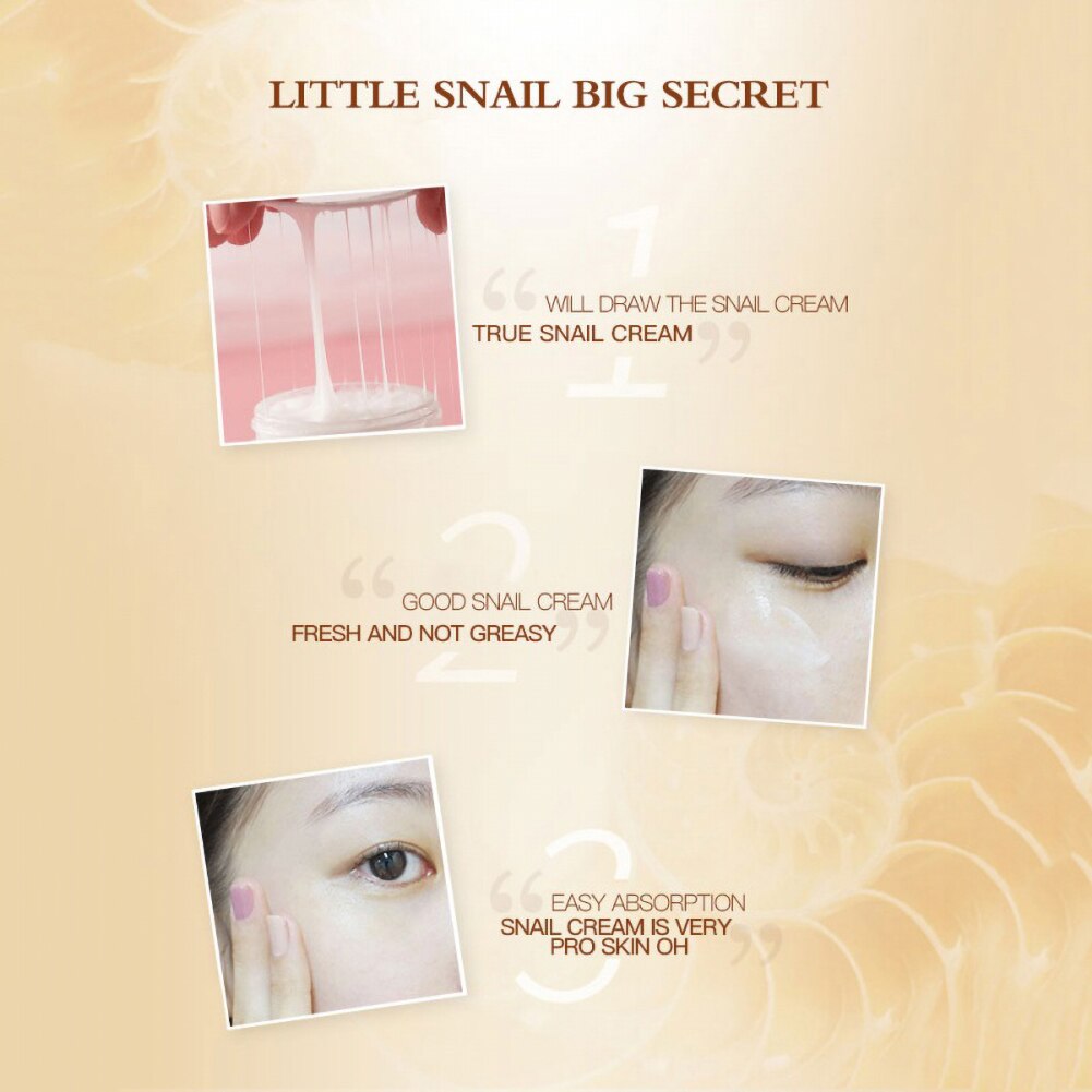 Snail Face Cream Collagen Anti-Wrinkle Whitening Facial Creams Hyaluronic Acid Moisturizing Anti-aging Nourishing Serum 40g