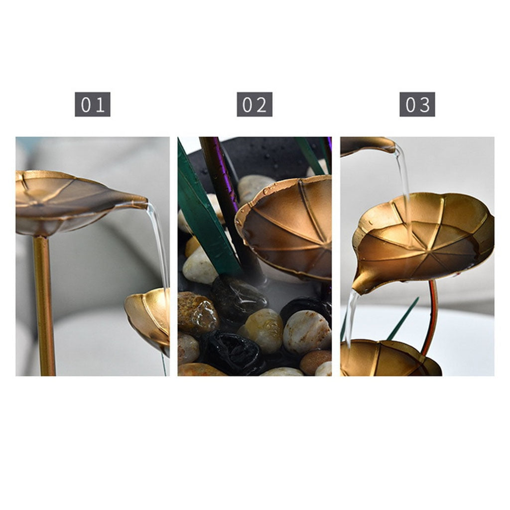 Minimalist Water Fountains Waterfall Fountain Tabletop Water Fountain Flowing Water Waterfall Feng Shui Indoor Home Decoration