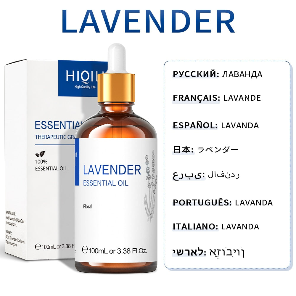 HIQILI 100ML Jasmine Essential Oils ,100% Pure Nature for Aromatherapy | Used for Diffuser,Humidifier,Massage | Fragrance DIY