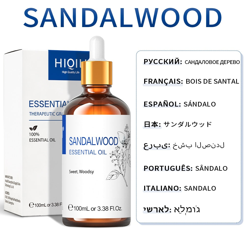 HIQILI 100ML Jasmine Essential Oils ,100% Pure Nature for Aromatherapy | Used for Diffuser,Humidifier,Massage | Fragrance DIY