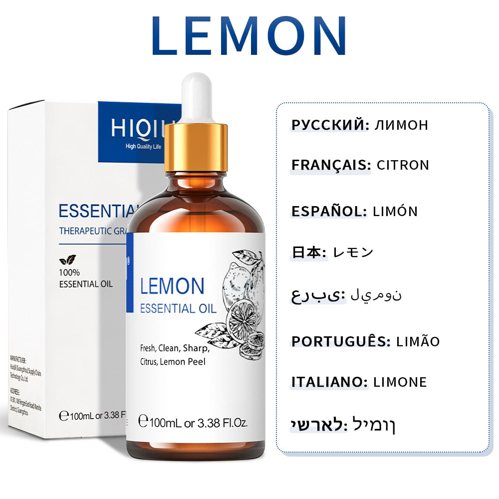 HIQILI 100ML Jasmine Essential Oils ,100% Pure Nature for Aromatherapy | Used for Diffuser,Humidifier,Massage | Fragrance DIY