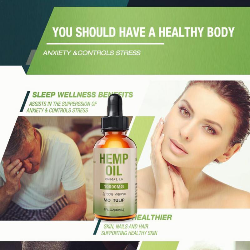 H Emp Oil Drop Relief Anxiety Stress Sleep Aid Inflammation Massage Skin Care Organic Hemp Seed Extract For Anti-anxiety