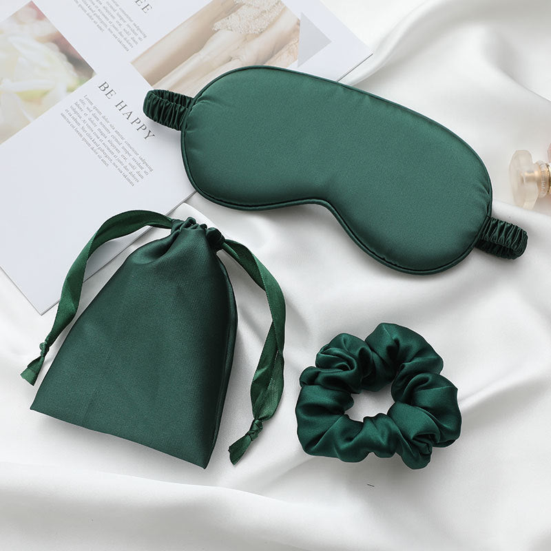 Sleeping Mask Silk Eye Night Mask Sleep Band Aid Eyes Cover Sort Patches For Women Blindfold Health Breathing Relax Nap Bandage