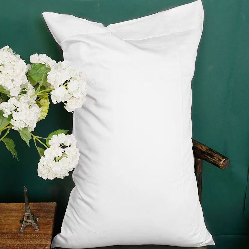 2Pcs Pillowcases 80s Cotton Satin Pillow Cover Envelope Style Solid Color Hotel High Quality Bedding Home Textiles 50x90cm