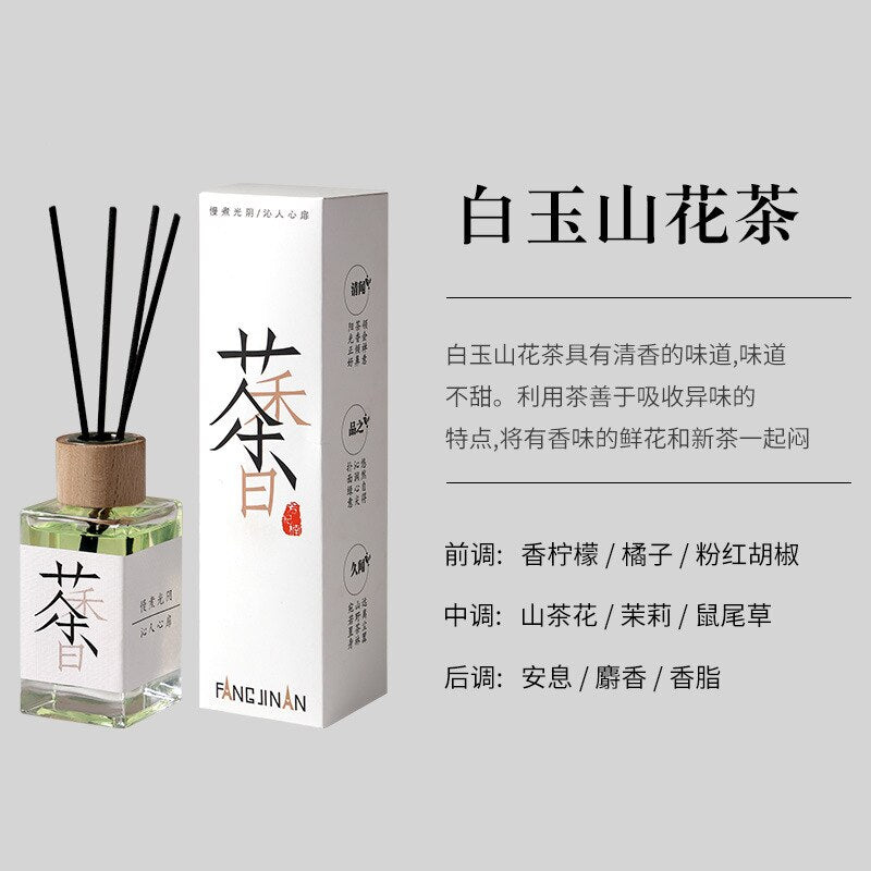 Tea Reed Diffuser Essential Oil Domestic Toilet Fragrance Hotel Ornaments Wholesale Air Freshing Agent Deodorant Aromatherapy