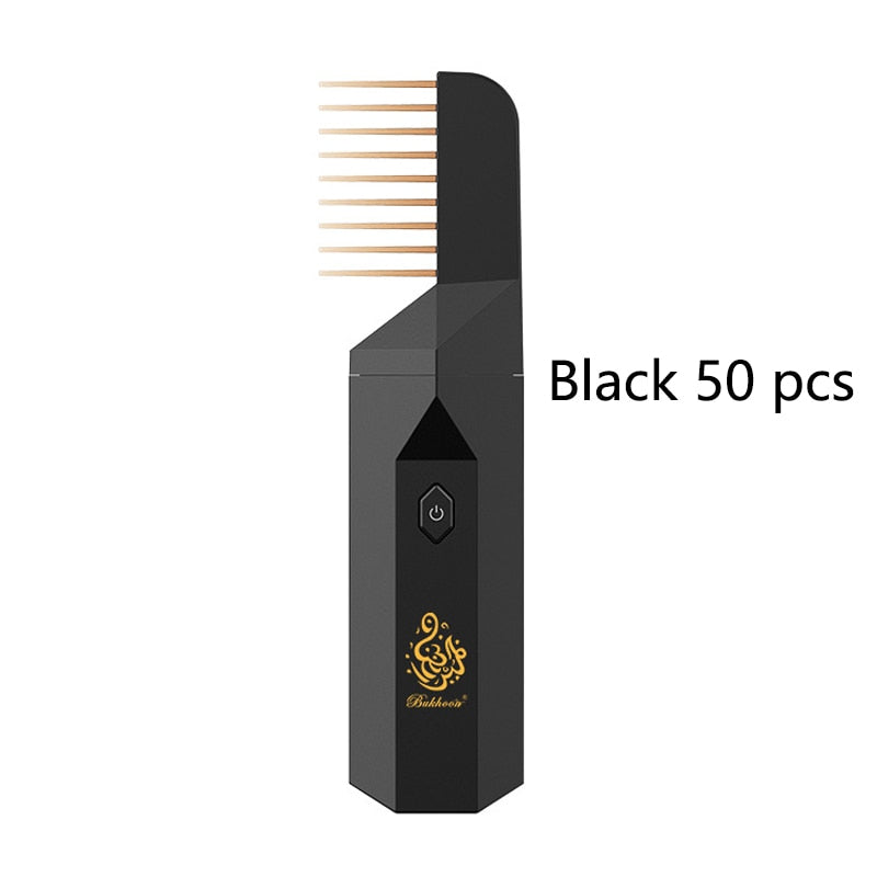 Arabic Incense Burner Electronic Portable Comb Bakhoor Ramadan Muslim Dukhoon Aroma Diffuser USB Rechargeable Oud Burning Holder