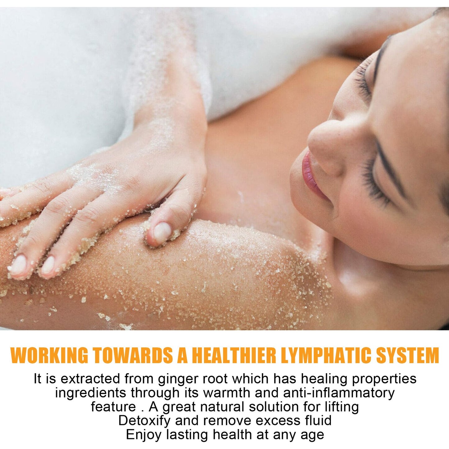 Ginger Lymphatic Bath Salt Disperses Cold Moisture In The Body Bath Salt Improves Lymphatic Swelling And Cleanliness