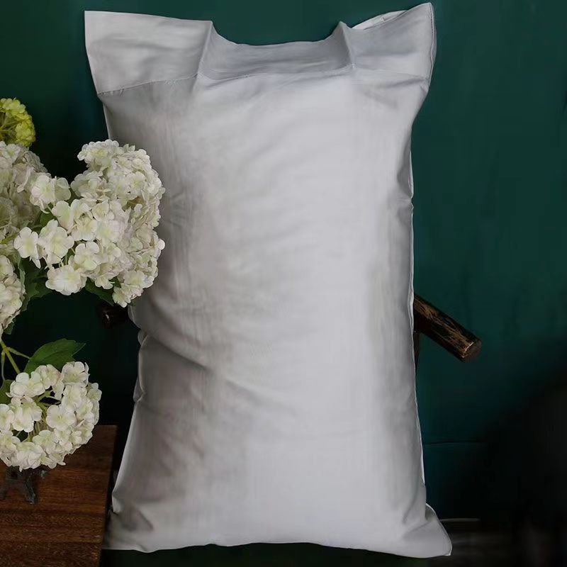 2Pcs Pillowcases 80s Cotton Satin Pillow Cover Envelope Style Solid Color Hotel High Quality Bedding Home Textiles 50x90cm