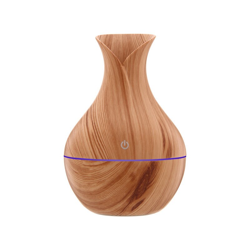 Creative Vase Humidifier Wood Grain Usb Mini Colorful Lamp Office Air Humidifier Essential Oil Diffuse Ball Aroma Diffuser