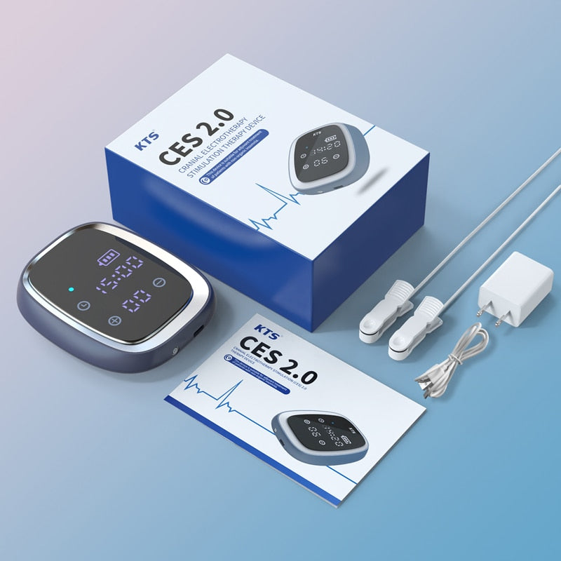 KTS Sleep Aid Device CES Stimulation Therapy 600mAh Hand-held Anxiety Depression Fast Sleep Instrument Sleeper Therapy Insomnia