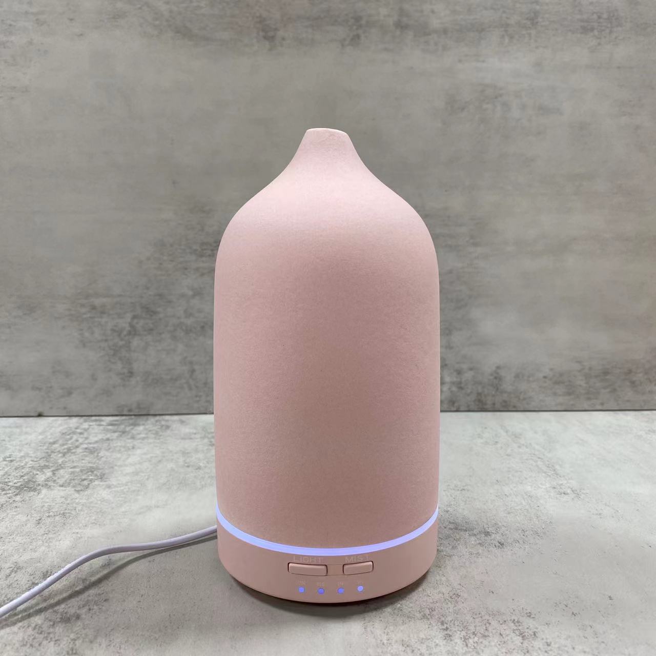 Ceramic Aroma Diffuser Automatic Small Humidifier Hotel Air Fresh Essential Oil Timing Colorful Lights Diffuser
