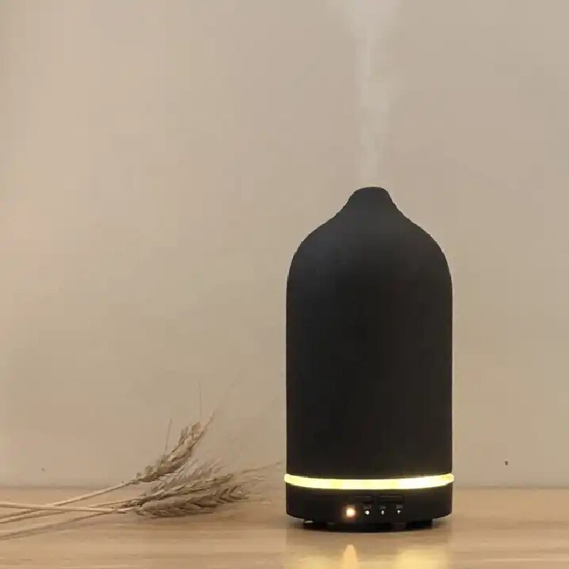 Ceramic Aroma Diffuser Automatic Small Humidifier Hotel Air Fresh Essential Oil Timing Colorful Lights Diffuser