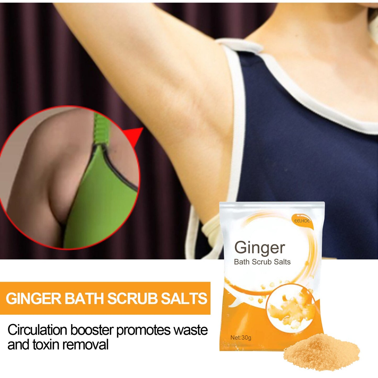 Ginger Lymphatic Bath Salt Disperses Cold Moisture In The Body Bath Salt Improves Lymphatic Swelling And Cleanliness