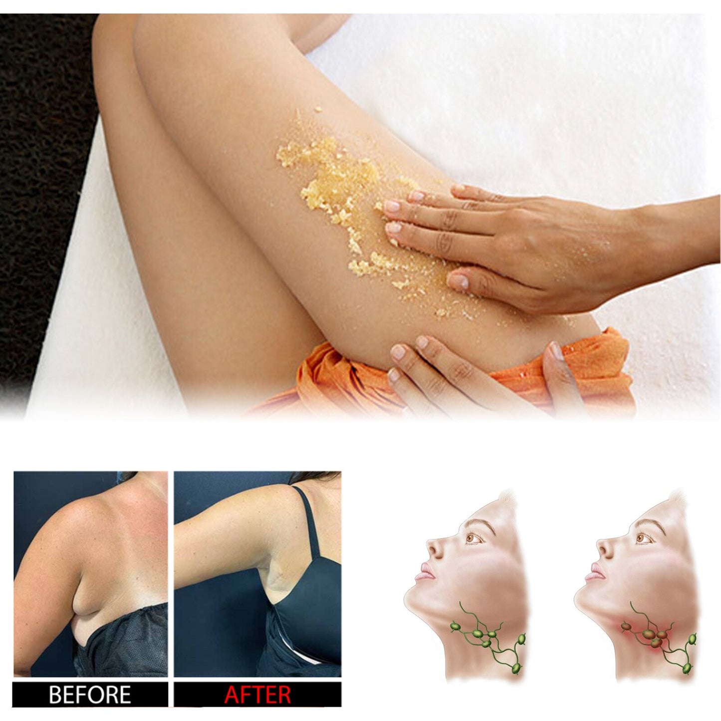 Ginger Lymphatic Bath Salt Disperses Cold Moisture In The Body Bath Salt Improves Lymphatic Swelling And Cleanliness