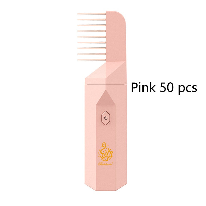 Arabic Incense Burner Electronic Portable Comb Bakhoor Ramadan Muslim Dukhoon Aroma Diffuser USB Rechargeable Oud Burning Holder