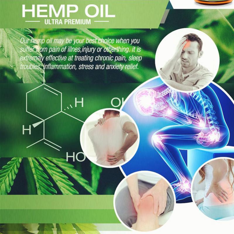H Emp Oil Drop Relief Anxiety Stress Sleep Aid Inflammation Massage Skin Care Organic Hemp Seed Extract For Anti-anxiety