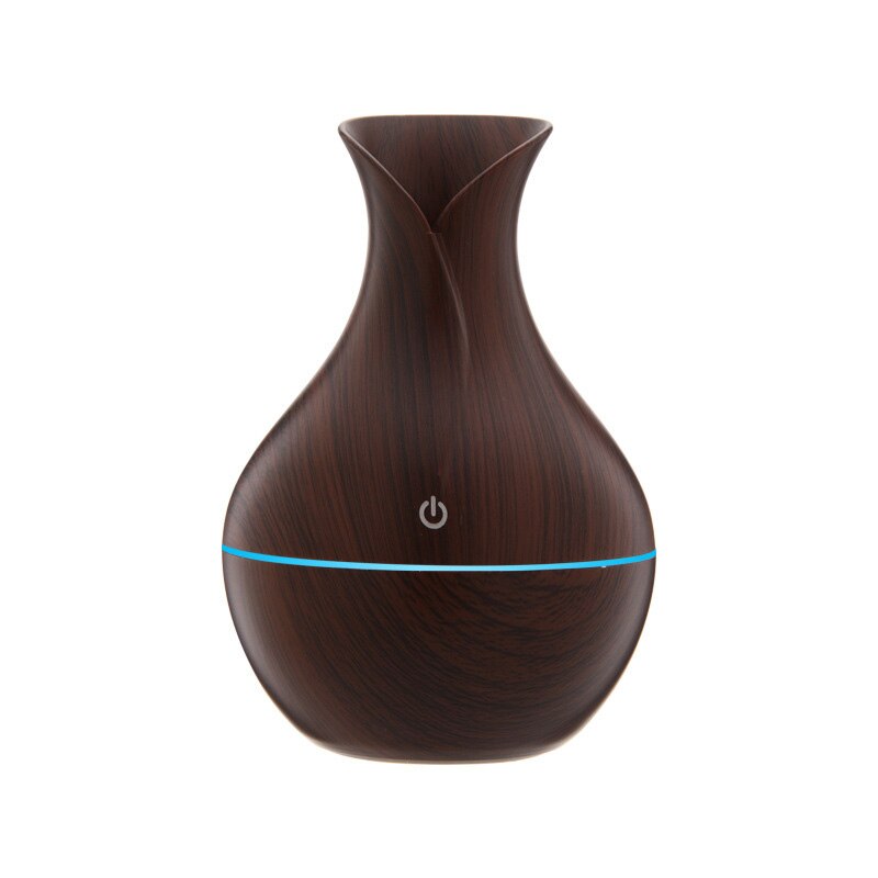 Creative Vase Humidifier Wood Grain Usb Mini Colorful Lamp Office Air Humidifier Essential Oil Diffuse Ball Aroma Diffuser