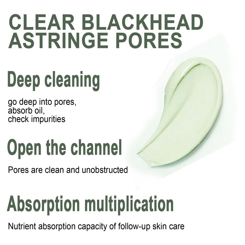 Green Tea Mask Stick For Face Blackhead Remover Deep Pore Cleansing Brightening Facial Purifying Clean Matcha Clay Mud Musk