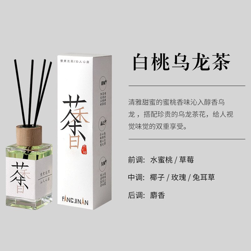 Tea Reed Diffuser Essential Oil Domestic Toilet Fragrance Hotel Ornaments Wholesale Air Freshing Agent Deodorant Aromatherapy
