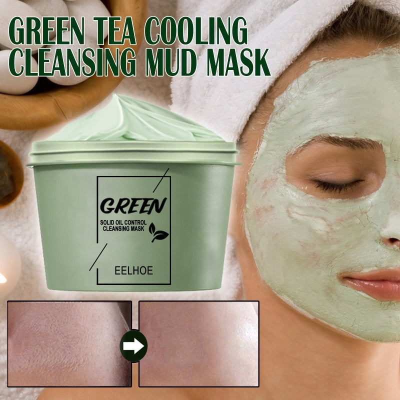 Green Tea Mask Stick For Face Blackhead Remover Deep Pore Cleansing Brightening Facial Purifying Clean Matcha Clay Mud Musk